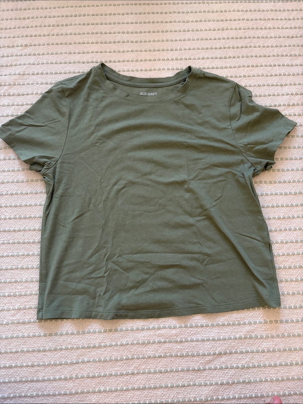 Old Navy Women's Olive Crewneck Short Sleeve Tee Size - M